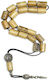 Roloi Komboloi Camel Bone Worry Beads with 19 Beads Beige 31cm