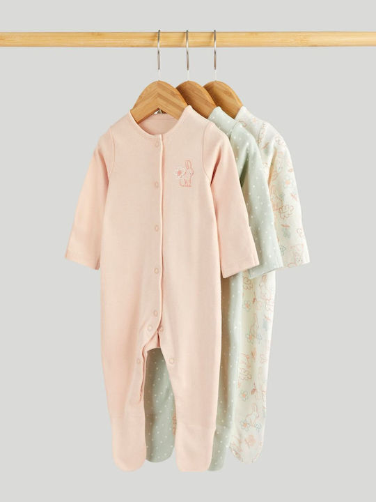 Mothercare Set Body pentru Bebeluși Mânecă lungă Multicolor 3buc