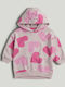Kids Sweatshirt with Hood Pink