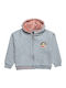 Kids Sweatshirt Cardigan with Hood Gray