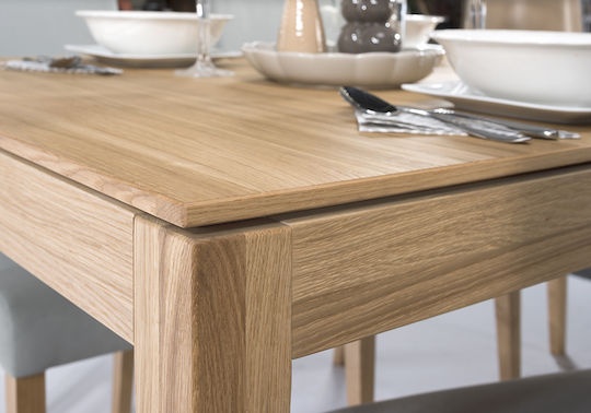 Unirso Table Dining Room Extendable Wooden 160x76x90cm