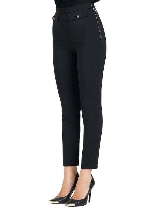 Damen Stoff Hose Black