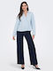 Hoch tailliert Damenjeans in Schlanker Passform Blue