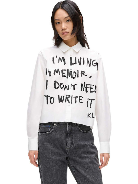 Women's Long Sleeve Shirt Black/white