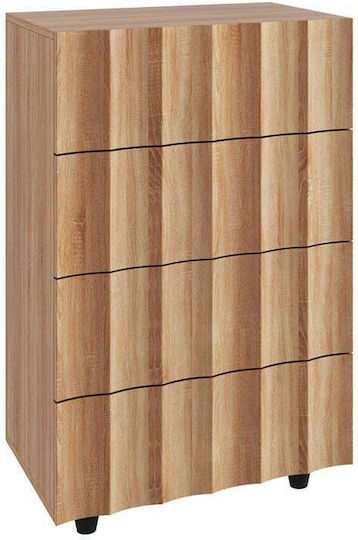 Comoda pentru Dormitor Lemnoasă Motion cu 4 sertare Natural 60x40x94buc Comoda pentru Dormitor Lemnoasă Motion cu 4 sertare Natural 60x40x94buc