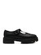 Leather Women's Moccasins in Black Color