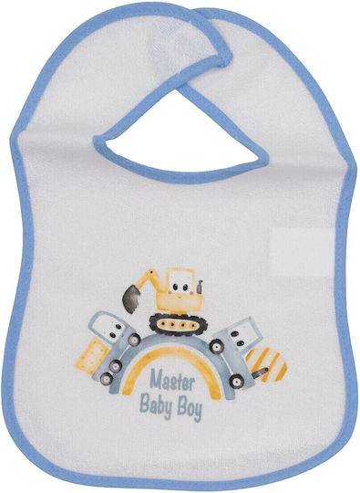 Kamtex Baby Waterproof Bib from 100% Cotton Sky Blue