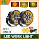 Motorrad Nebelscheinwerfer LED Zusatzlichter 6000K 3500K Strahl Hoch Niedrig Gelb Drl