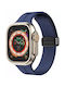 Bizon Curea Silicon Albastru marin (Apple Watch 44/45/46/49 mm, Bizon)