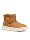 Kids Snow Boots with Zipper Brown