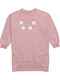 Children's Dress Sweatshirt Long Sleeve Floral Pink