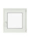 Hinged Window PVC W100xH100cm