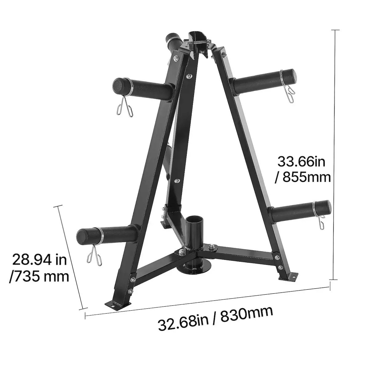 Weight Plate Rack A Frame Design 300 Lbs Load Capacity Dimensions