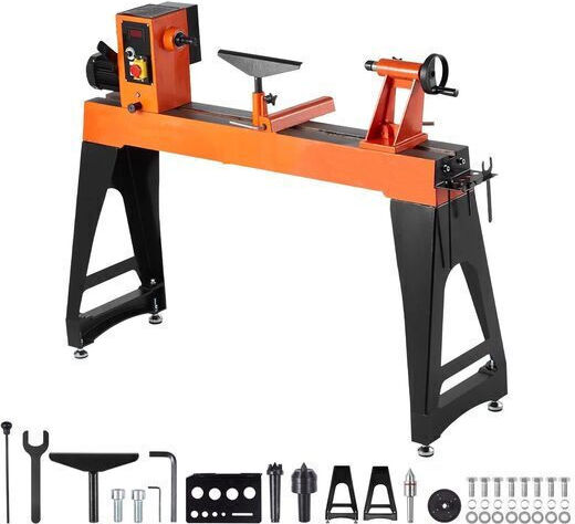 Wood Lathe Variable Speed 0-3200 Rpm 1500 W Distance Between Centers 1020 Mm