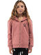 Kids Cardigan with Hood Pink