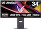 LG UltraGear Ultrawide VA HDR Curved Monitor 34" QHD 3440x1440 160Hz με Χρόνο Απόκρισης 5ms GTG