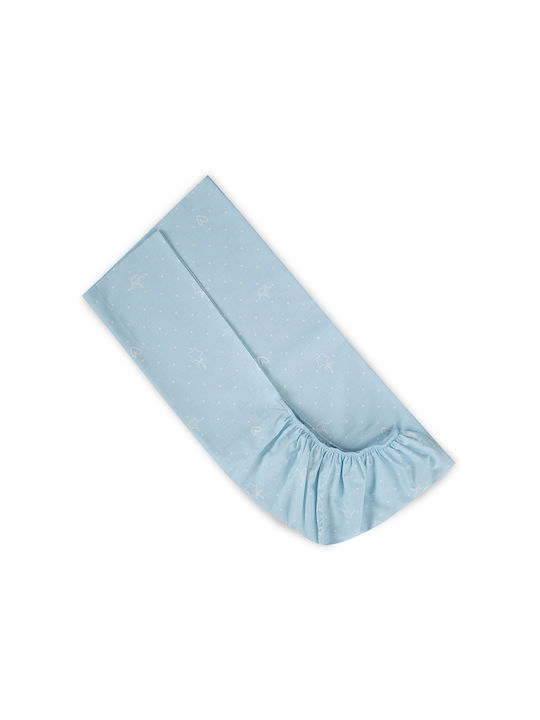 Lorelli Lenjerie De Patut Bebe Cu Cauciuc Albastră 70x140cm