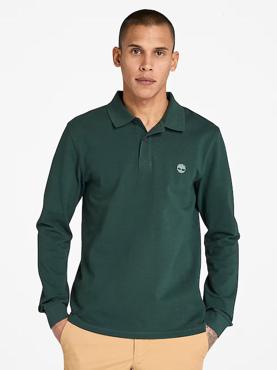 Timberland Millers River Pique Polo Μπλούζα Πράσινη