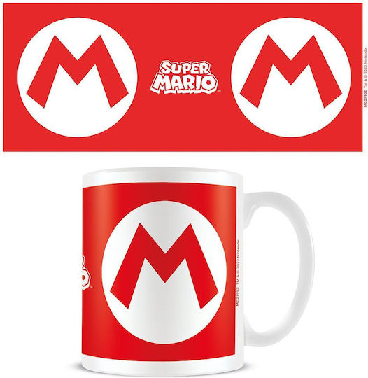 Nintendo Mario Cană Ceramică Roșie