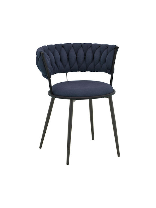 Alkia Dining Room Fabric Chair Dark Blue 57x58....