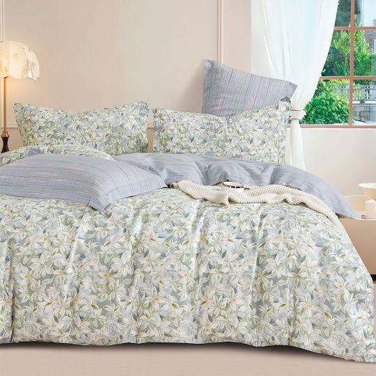 Ravelia Sateen Σετ Υπέρδιπλο 4τμχ 230x260εκ. Πράσινο