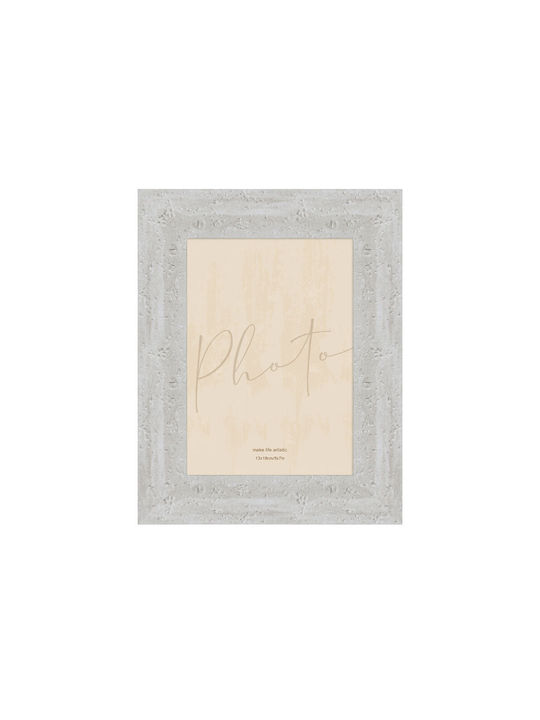 InTheBox Lithos Κορνίζα Πλαστική με Λευκό Πλαίσιο 6τμχ
