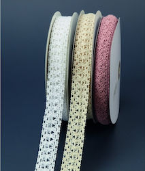 Spitze Baumwollband 3cm Δβ1 Weiß