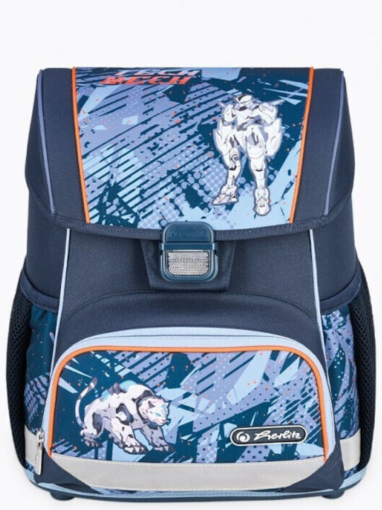 Herlitz Ghiozdan pentru scoala primara multicolor cu husă pentru sticlă de apă 16 litri