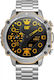 CAT E114011100 Stainless Steel 53mm Smartwatch με Παλμογράφο (Ασημί)