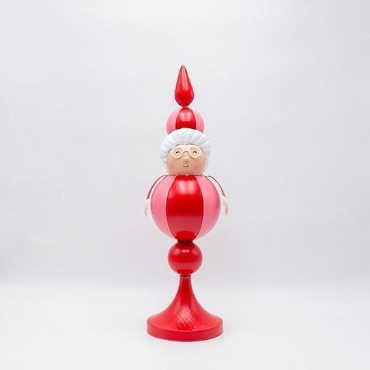 Eurolamp Santa Claus Woman Red Pink Metal 14x13x45cm Eurolamp