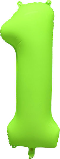 Neon Μπαλόνια Αριθμοί Πράσινο 86 Cm 34" 1