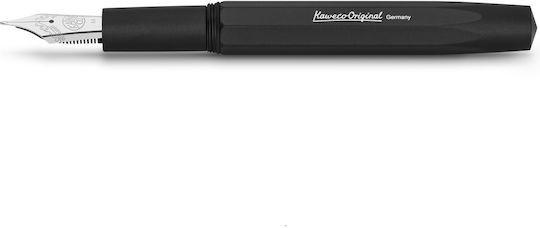 Kaweco Black Fountain Pen Made of Aluminum with Black Ink