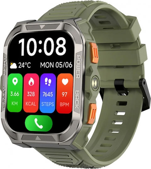 BlackView W80 Pro 56mm Smartwatch with Heart Rate Monitor (Green)