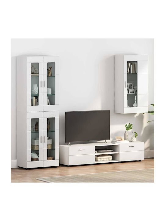 TV Stand White M55xD29xH100cm