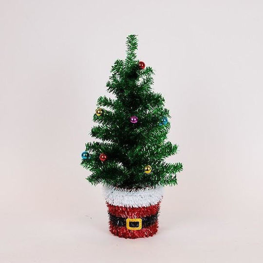 Christmas Decorative Plastic Tree 45cm Adorned Green