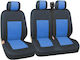 Front Car Covers 3pcs Polyester Blue / Blue