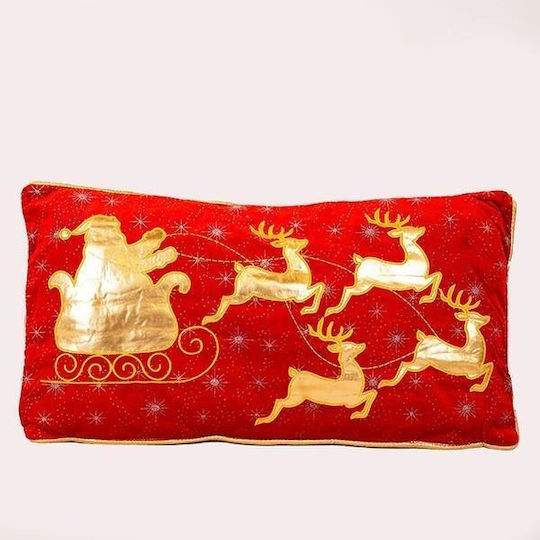 Eurolamp Christmas Decorative Pillow Rectangular Red