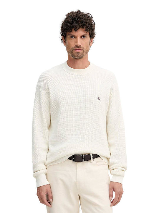 Calvin Klein Пуловер Tofu Бял