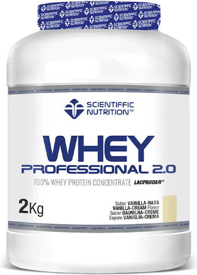 Scientiffic Nutrition Whey Professional Βιολογική Πρωτεΐνη Ορού Γάλακτος με Γεύση Βανίλια 2kg