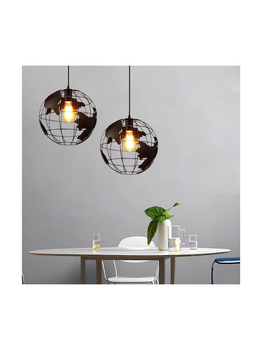 VenCore Pendant Light Black Grid with Socket E27 30x30x30cm