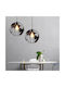 VenCore Pendant Light Black Grid with Socket E27 30x30x30cm