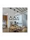 VenCore Pendant Light Black with Socket E27 25x25x21cm