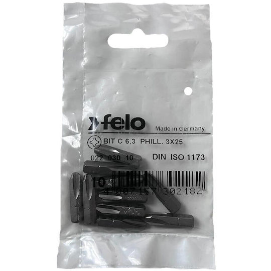 Set 10 Industrielle Serie Bits Philips Profil C6.3 Ph3 25mm