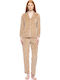 Pink Label Winter Damen Pyjama-Set Yacht Blue