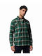 Flare Gun Stretch Long-sleeved Flannel Shirt Green