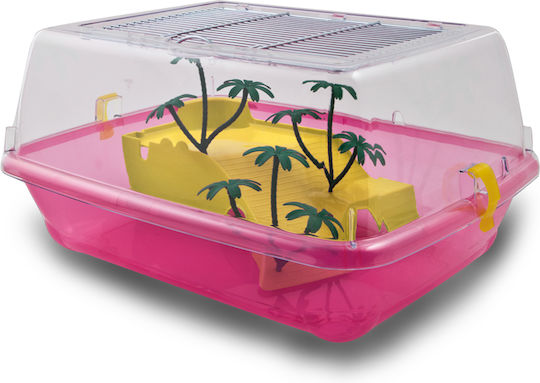 Chelonieră Elba Large Teren pentru reptile Pink 57x40x25cm