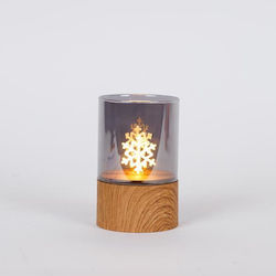 Eurolamp Illuminated Glass Snowflake White