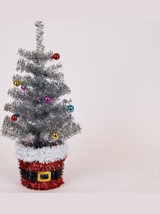 Weihnachtsdekoration Baum 45cm Verziert Silber