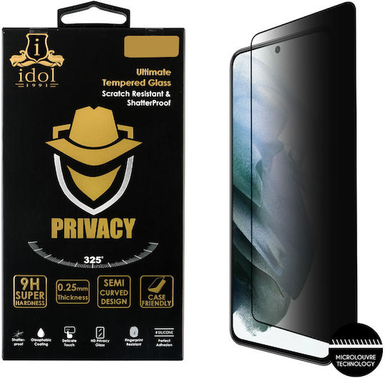 Idol 1991 0.25mm Full Glue Privacy Tempered Glass Black (Galaxy S21+ 5G)