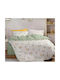 Nef-Nef Homeware Woodland Party Set Kids Duvet Cover Single with Pillowcase Cotton Ecru 160x240cm